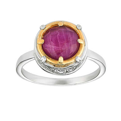 Ruby Doublet Ring - Size 7
